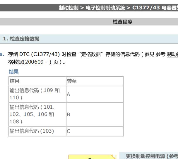 2006-2008年雷克萨斯LS460L 故障码C1377诊断资料
