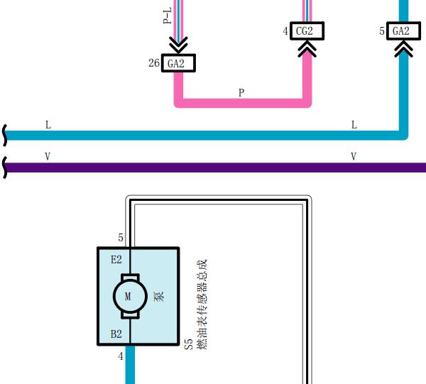 2016年丰田普拉多发动机油泵电路图