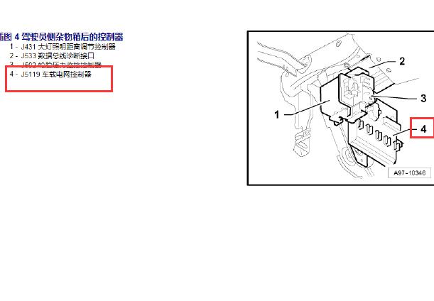 2011年奥迪Q7车身电脑位置
