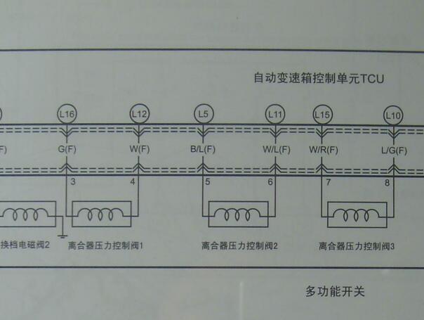 2009年奔腾B50变速箱电路图
