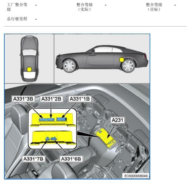 2018年劳斯莱斯曜影安吉星模块位置