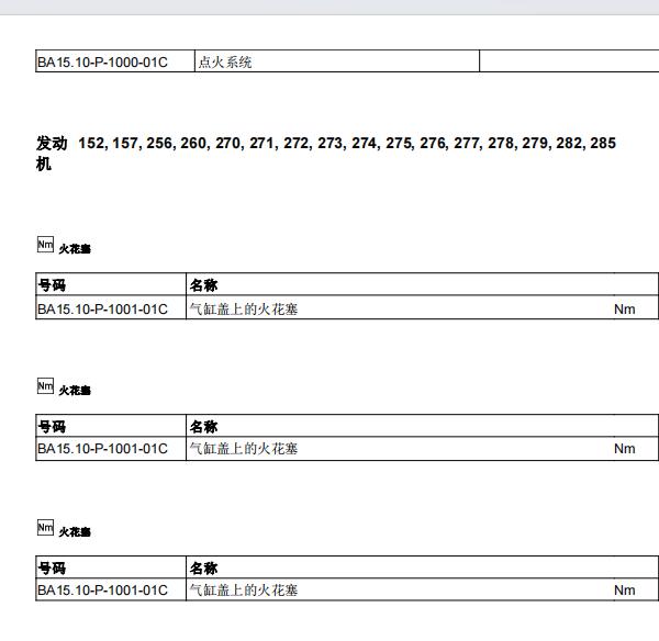 2020年奔驰GLE450发动机火花塞资料