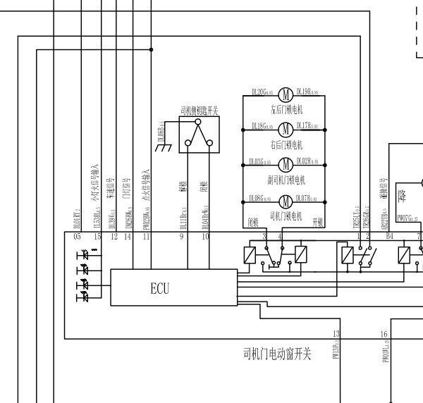 2013年铃木利亚纳车身门锁电路图