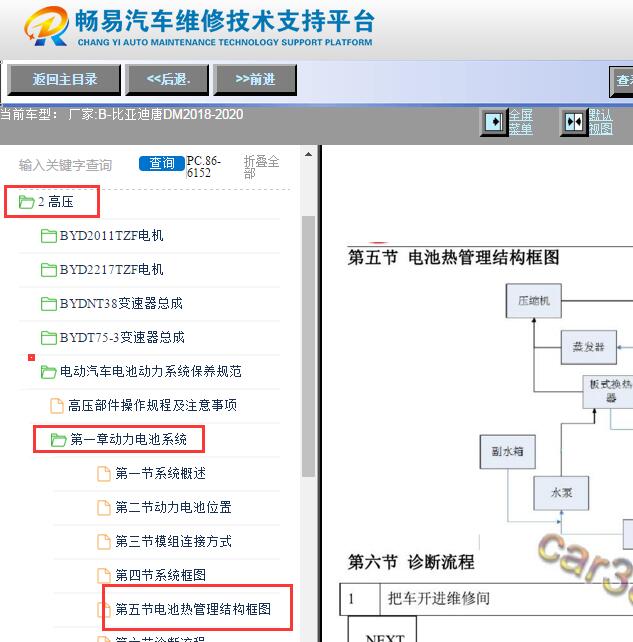 2018-2020年比亚迪唐DM电池包结构图