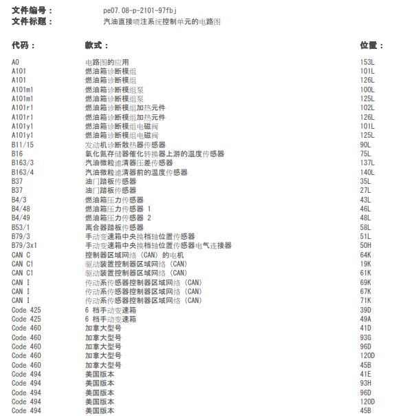 2018年奔驰GLC260   274发动机电路图.