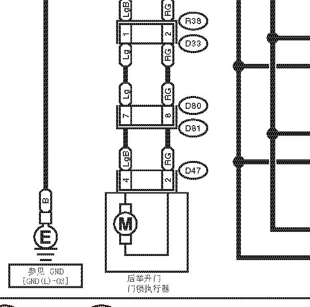 2007年斯巴鲁森林人尾门电路图
