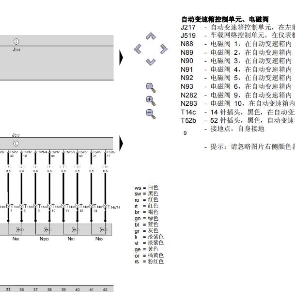 2007年斯柯达明锐变速箱电路图