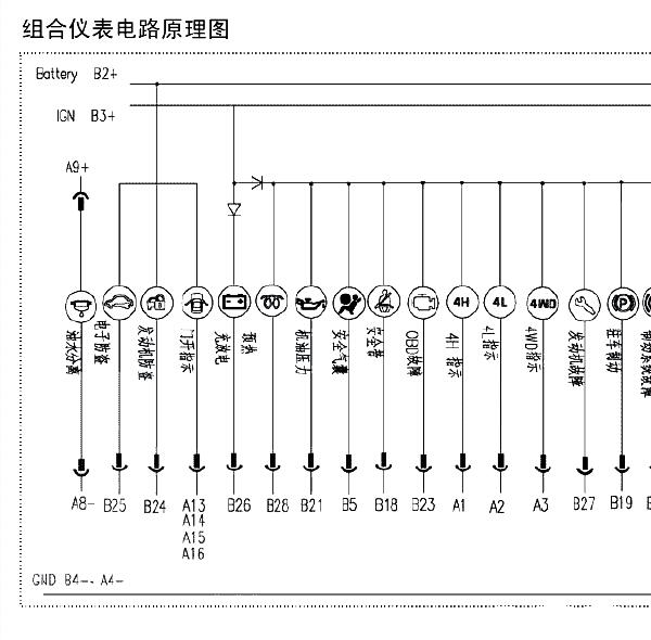 2017年中兴领主仪表电路图