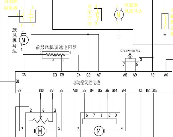 2004-2009年金杯阁瑞斯空调电路图