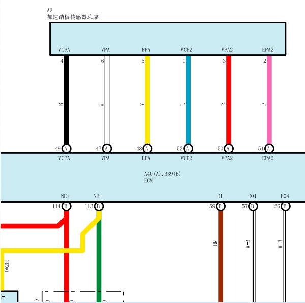 2007年丰田卡罗拉发动机电路图