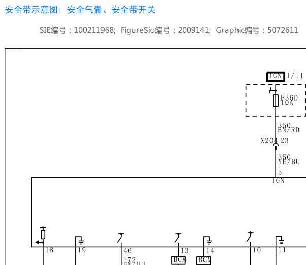 2023年五菱 缤果安全气囊电路图