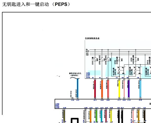 2021年野马博骏智能钥匙和网络通讯电路图