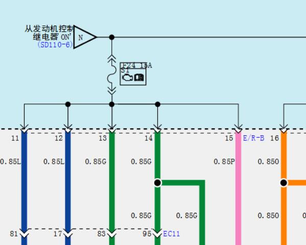 2016年起亚嘉华电源控制电路图