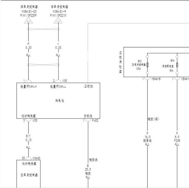 2022年比亚迪腾势D9电池电路图