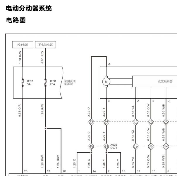 2021年福田大将军G9四驱电路图