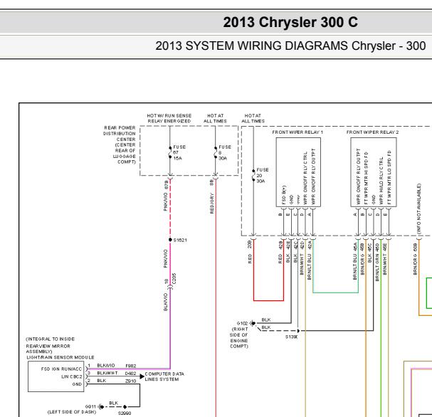 2013年克莱斯勒300C组合开关电路图