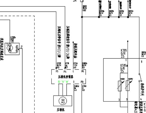 2017-2018年瑞驰EC35空调压缩机电路图