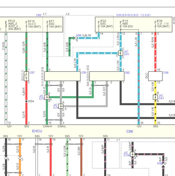 2015年江西五十铃mu-X转向相关线路图