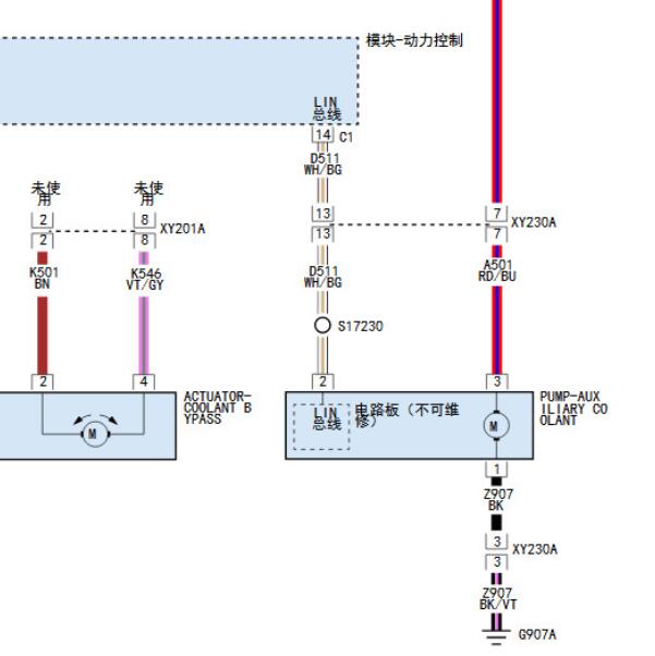 2019年吉普牧马人冷却系统电路图
