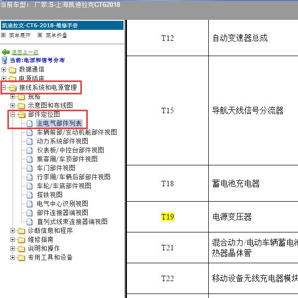 2018年上海凯迪拉克-CT6 电源变压器位置