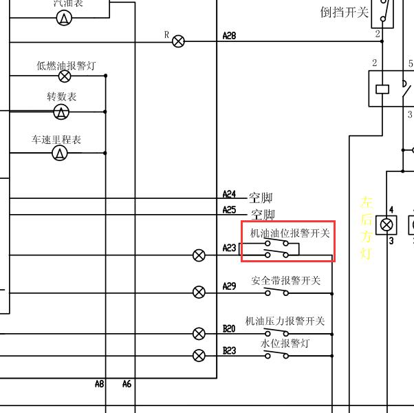 金杯4RB2发动机及阁瑞斯仪表电路图
