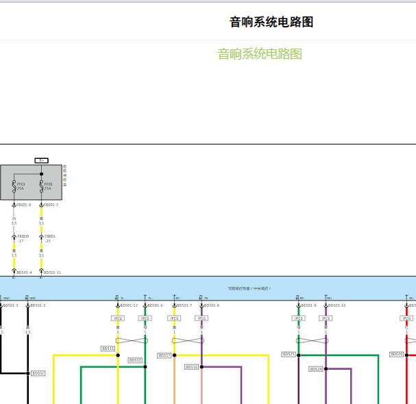 2023年小鹏G6音响电路图和针脚图