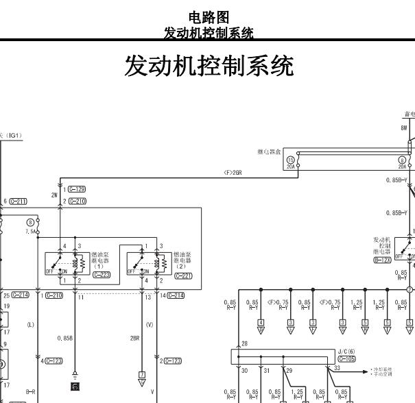 2007年东风菱智发动机电路图