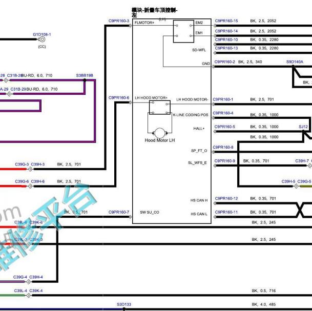 2019年路虎揽胜极光敞篷电路图