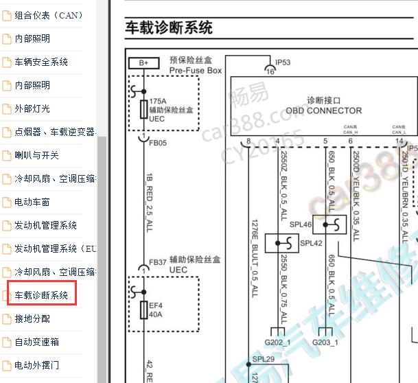 2018-2020年大通V80网络通讯电路图