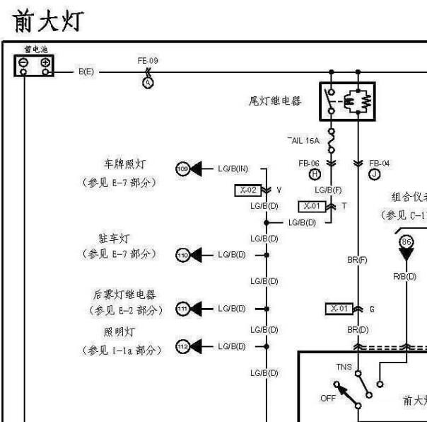 2009年海马福美来灯光线路图