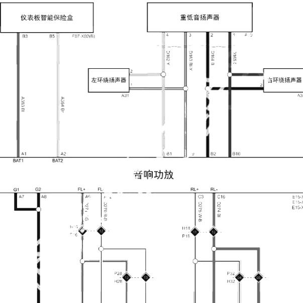 2021年长城汽车玛奇朵音响电路图及针脚