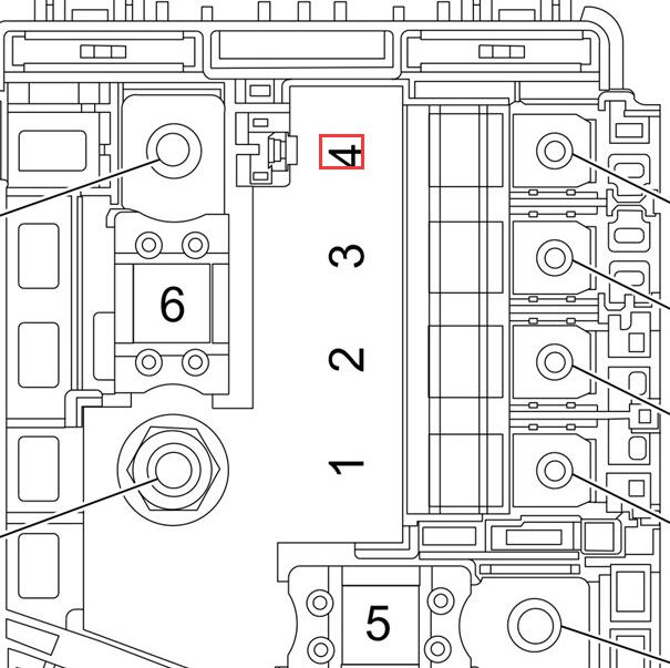 2018年凯迪拉克ATS 蓄电池传感器保险位置