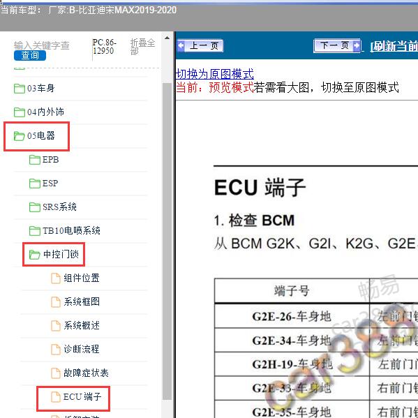 2019年比亚迪 宋MAX 车身针脚定义