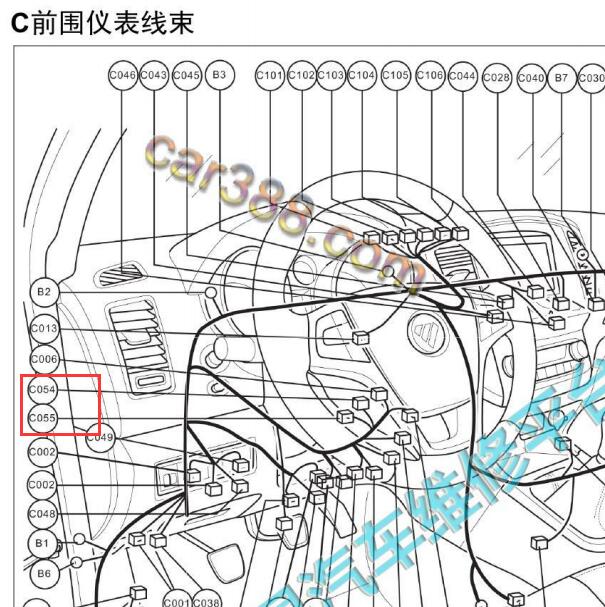 2018年福田拓陆者防盗电路图和安装位置