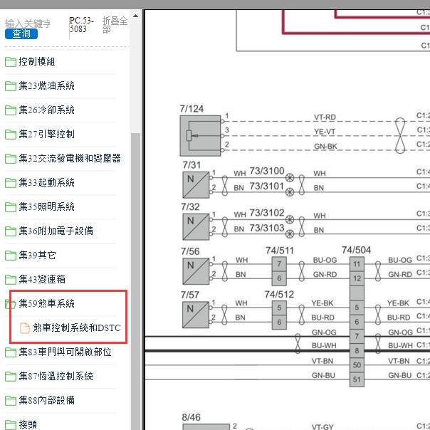 2011年沃尔沃S80 ABS电路图