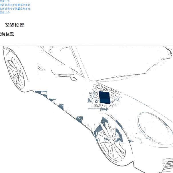 2020年保时捷911 后端电子模块安装位置