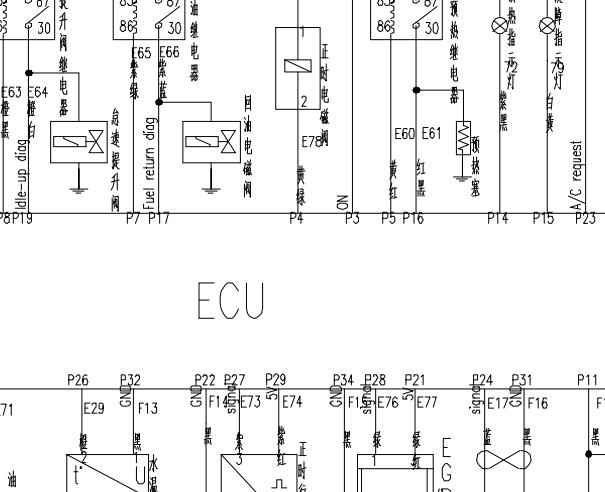 日产CYQD80D-E3发动机电路图