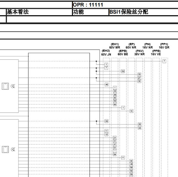 2013年雪铁龙C4L保险电路图