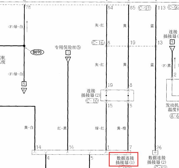 2004年三菱帕杰罗速跑发动机变速箱电路图
