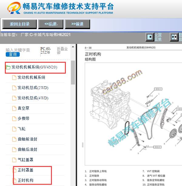 2021年哈弗H6发动机正时资料
