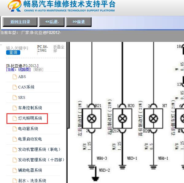 2012年比亚迪F0刹车灯电路图