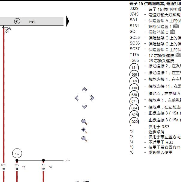 2018年奥迪A3 J745电路图