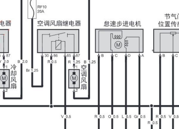 大陆电喷电脑电路图资料