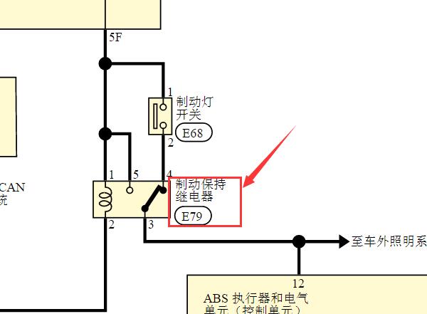 2020-2021年东风日产途达制动保持继电器位置