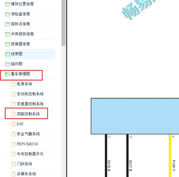 2021年长城坦克300四驱电路图