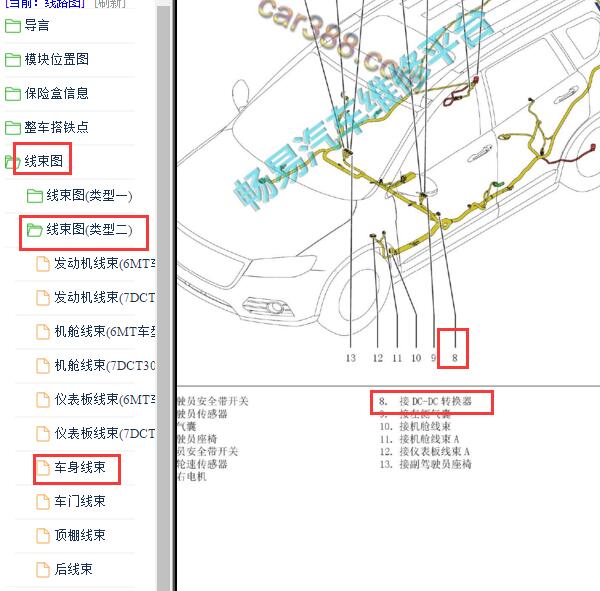 2014-2015年哈弗H6 DCDC转换器位置