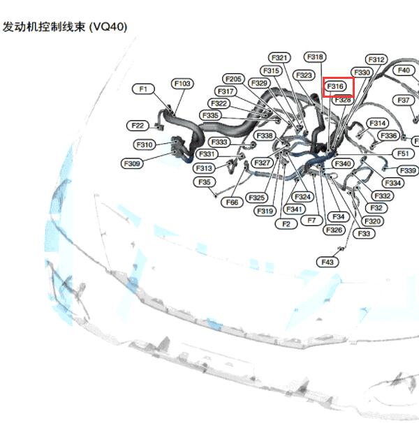 2017年日产途乐发动机点火系统电容器位置图