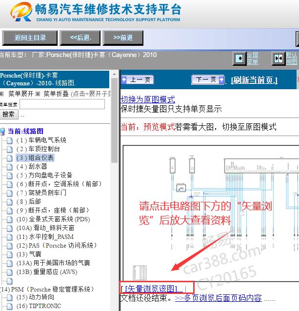 2010年保时捷卡宴电路图资料