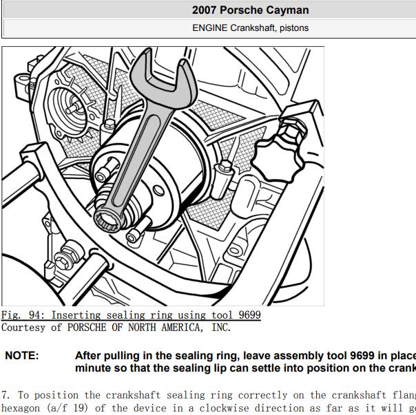 2007年保时捷Cayman 发动机维修手册