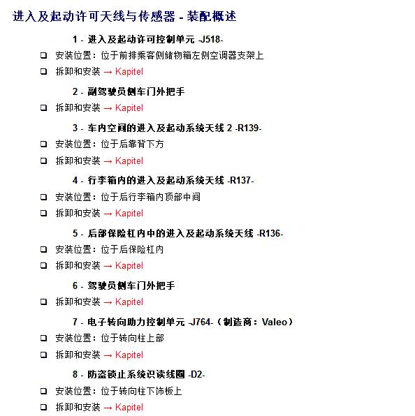 2017年大众朗逸智能天线安装位置